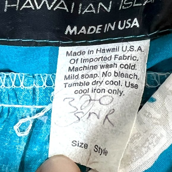 Vintage Hawaiian Maxi Dress Mumu Muumuu Floral Blue Pink White - Picture 9 of 11